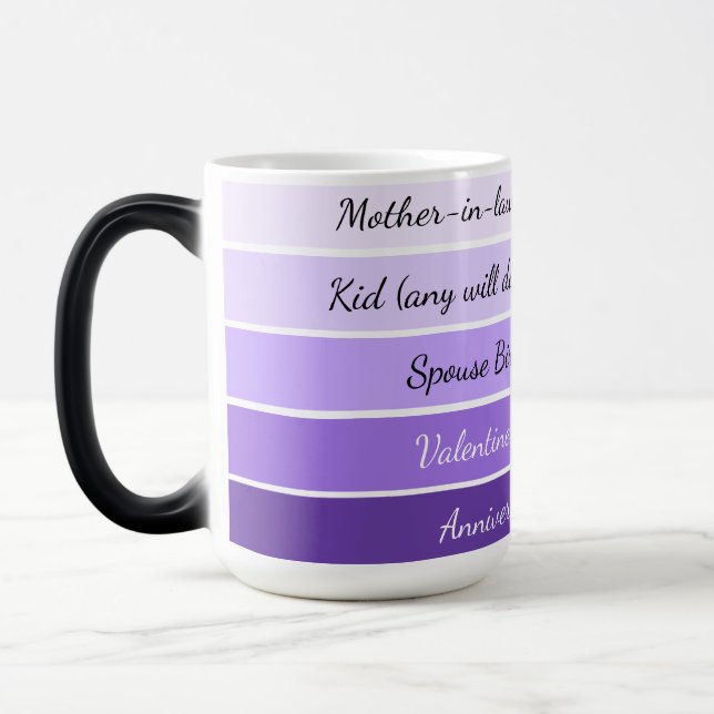 Obligatorische Feier-Gradienten-Kaffeetasse Verwandlungstasse (Links)