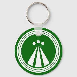 OBOD-Symbol auf schwarz Schlüsselanhänger