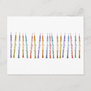 Oboe-Band Postkarte