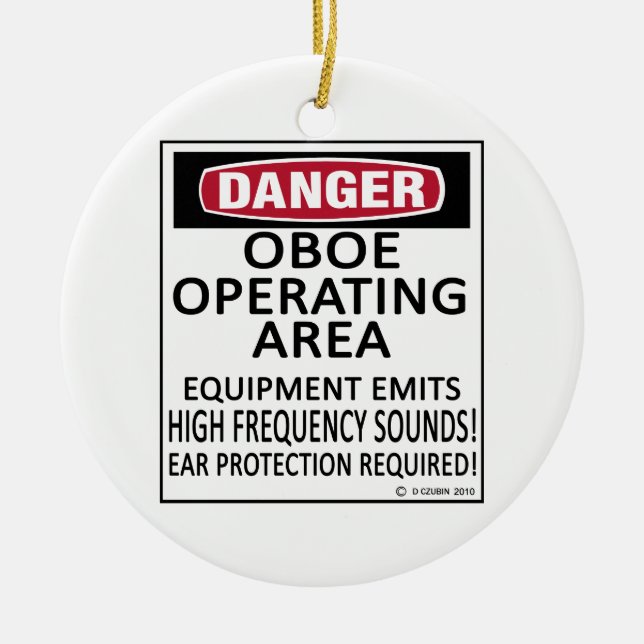 Oboe-Betriebsbereich Keramik Ornament (Vorne)