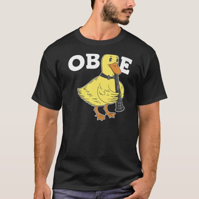 Oboe Duck Oboe Player Premium 1 T-Shirt (Vorderseite)