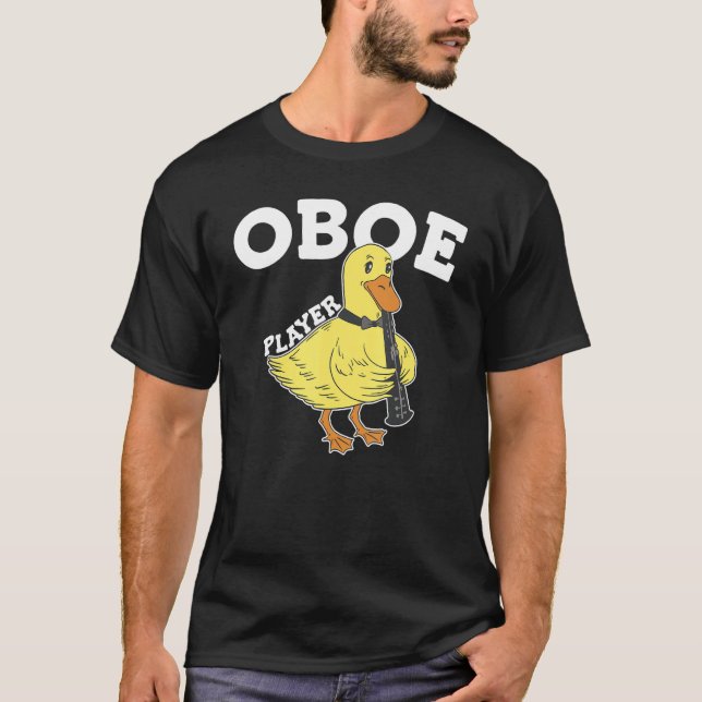 Oboe-Ente  Oboist T-Shirt (Vorderseite)