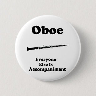 Oboe Geschenk Button