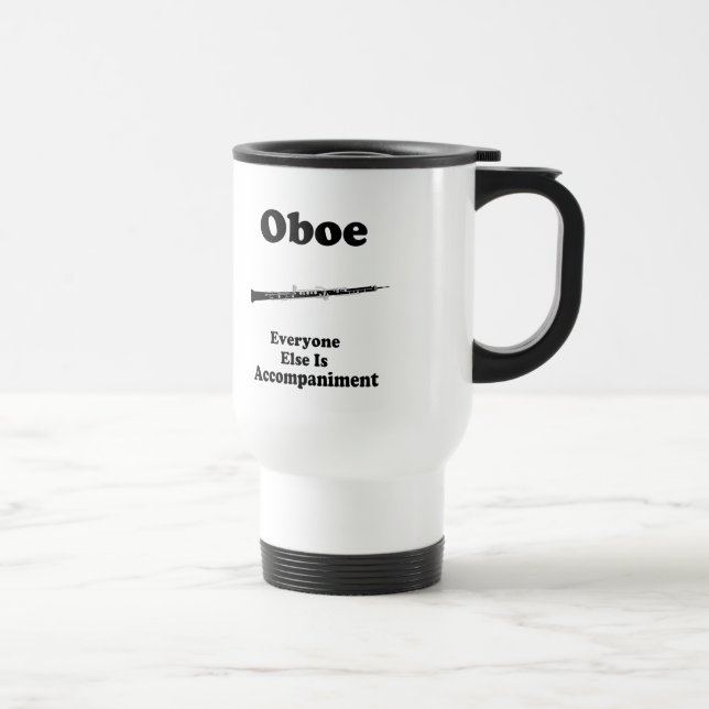Oboe Geschenk Reisebecher (Rechts)