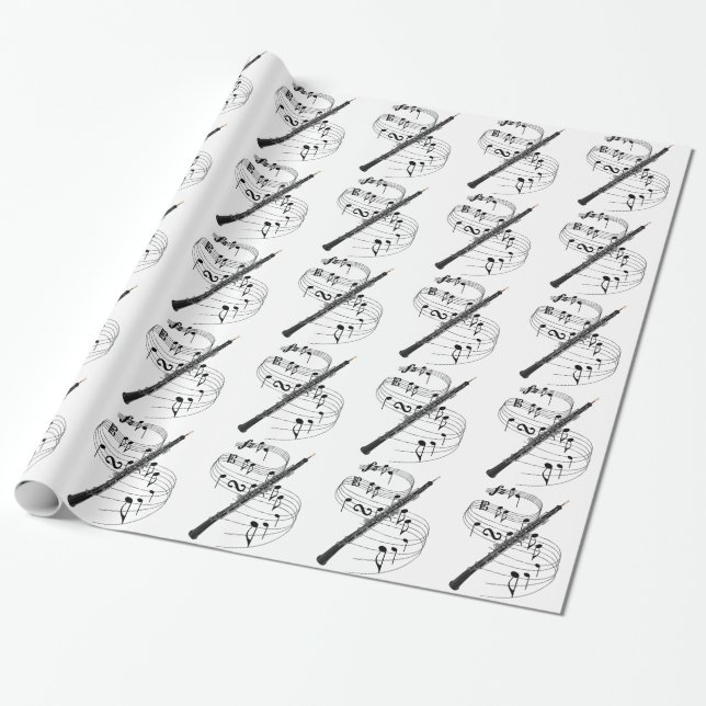 Oboe Geschenkpapier (Ungerollt)