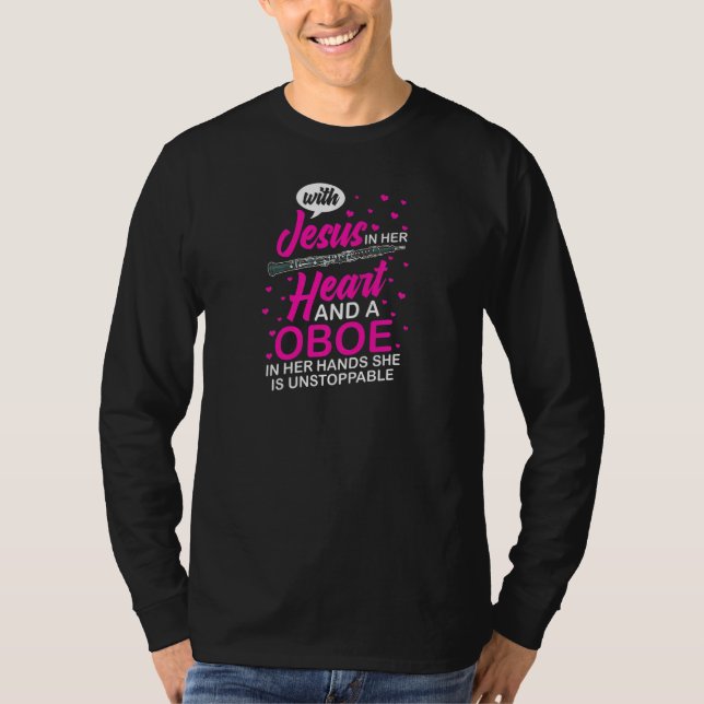 Oboe Instrument Music Player Beginner Lesson Obois T-Shirt (Vorderseite)