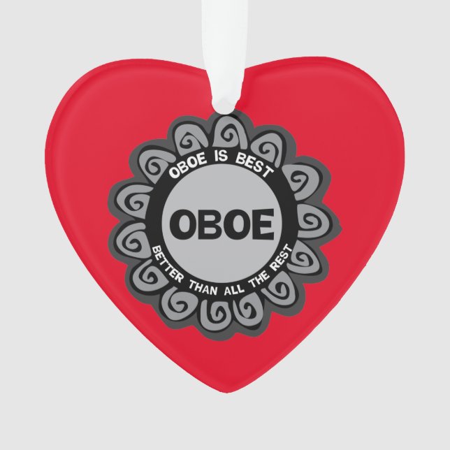 Oboe ist am besten ornament (Vorderseite)
