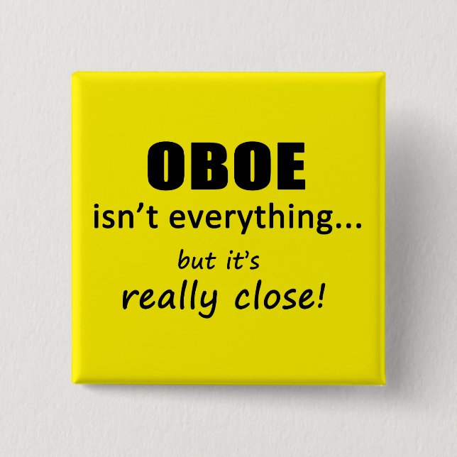 Oboe ist nicht alles button (Vorderseite)
