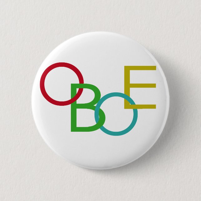 OBOE Letters Button (Vorderseite)