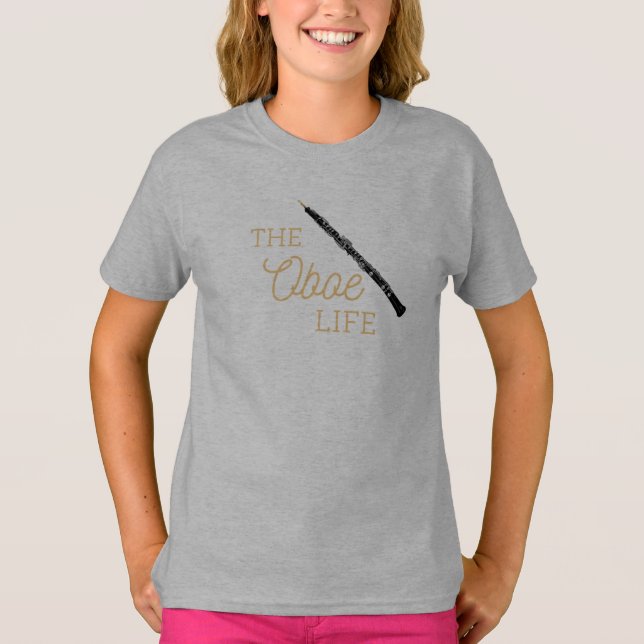 Oboe Life Quote Oboist T-Shirt (Vorderseite)