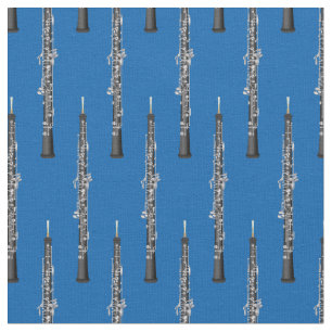 Oboe Music Musician Saal Dekoration Blau Stoff