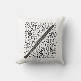 Oboe Musical Notes Oboist Woodwind Music Teacher Kissen
