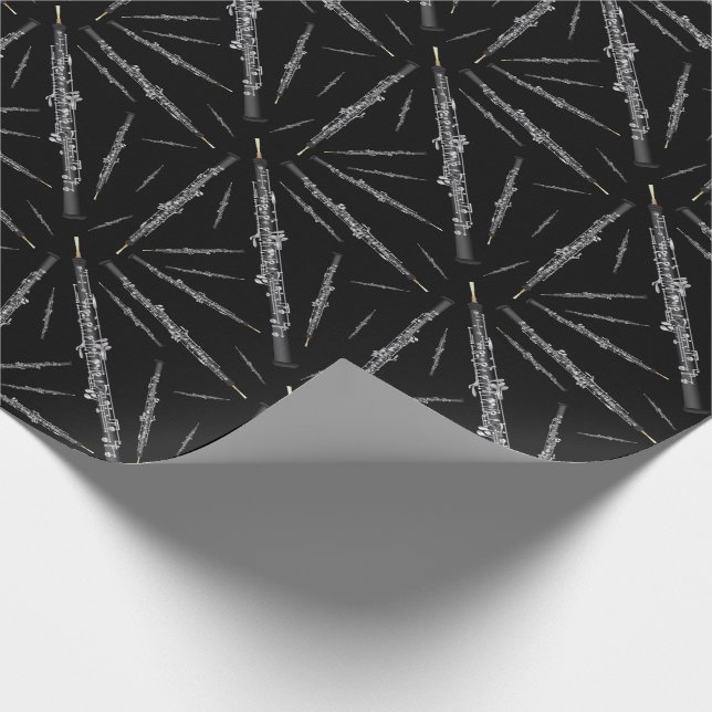 Oboe Musician Music Teacher Geschenkpapier (Ecke)