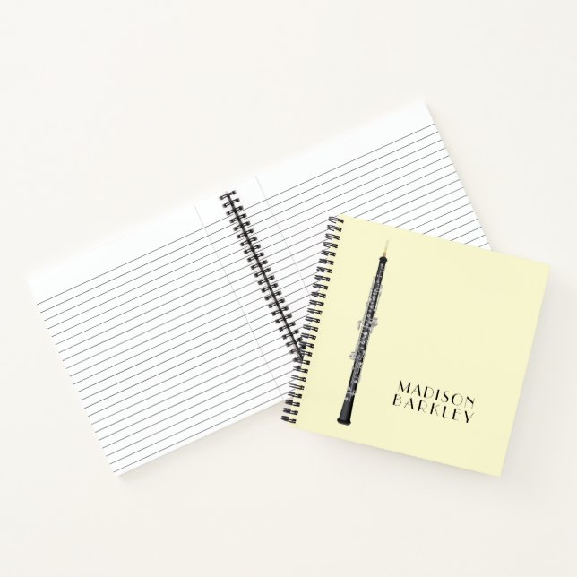 Oboe Musician Music Teacher Notizbuch (Innenseite)