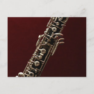 Oboe-Musikinstrument Postkarte