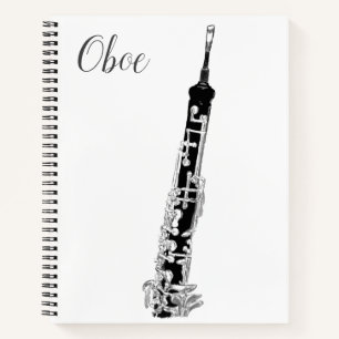 Oboe-Notebook Notizbuch