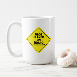 Oboe Player an Bord Oboist Funny Kaffeetasse