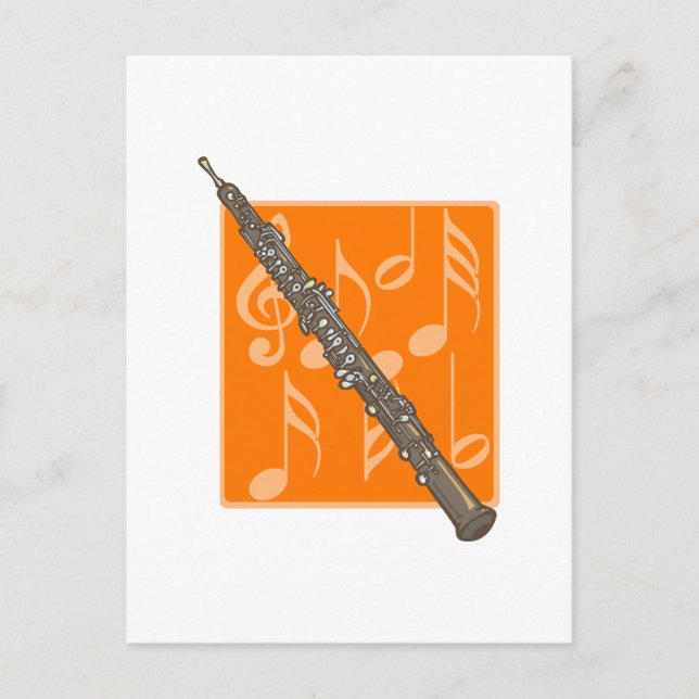 Oboe Postkarte (Vorderseite)