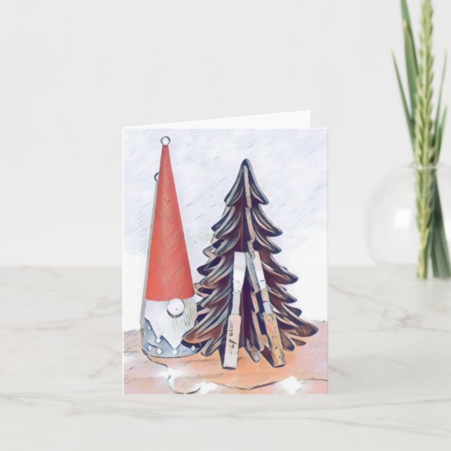 Oboe Reed Christmas Card Feiertagskarte (Vorderseite)