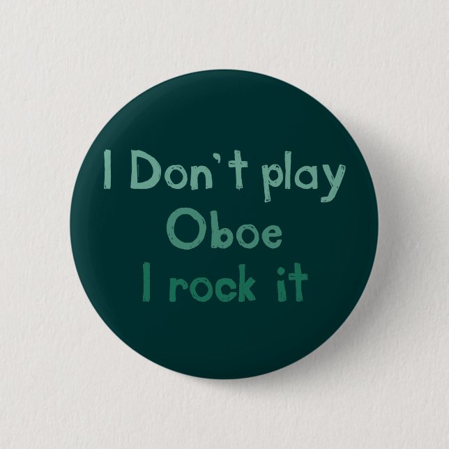 Oboe Rock It Button (Vorderseite)