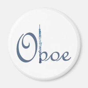Oboe Script Magnet