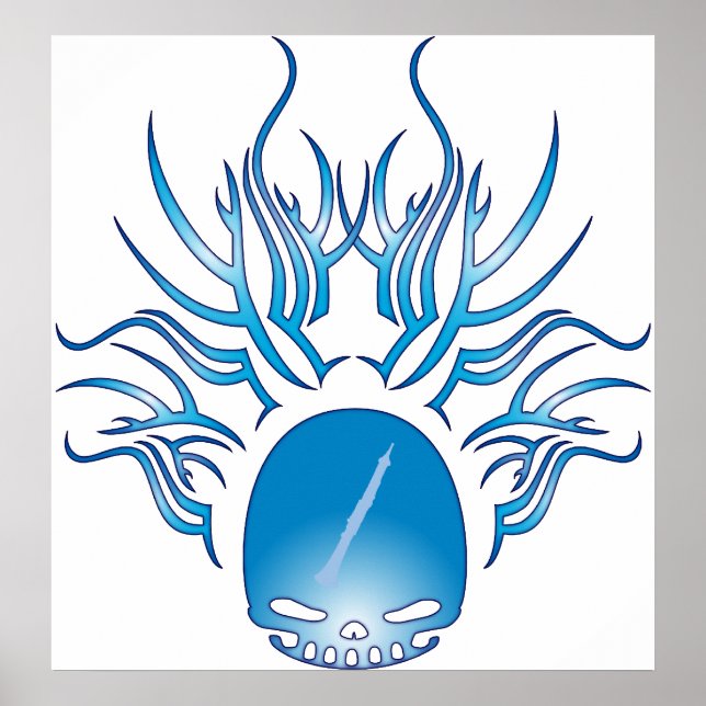 Oboe Skull Poster (Vorne)