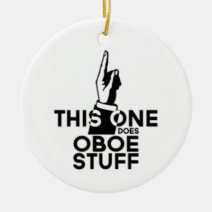 Oboe Stuff - Funny Oboe Music Keramik Ornament