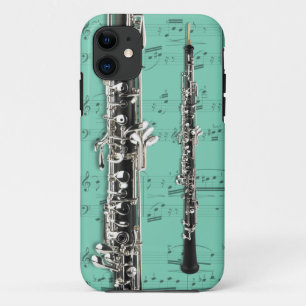 Oboe u. Notenentelefonkasten. Auswahlfarbe Case-Mate iPhone Hülle