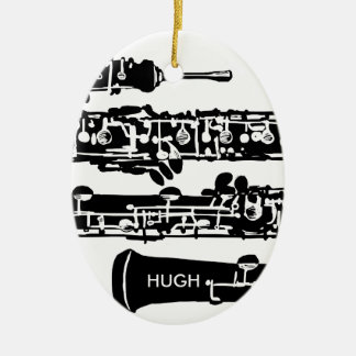 Oboe Weihnachtsverzierung Keramik Ornament