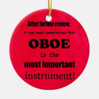 Oboe wichtigstes Instrument Keramik Ornament
