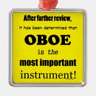 Oboe wichtigstes Instrument Ornament Aus Metall