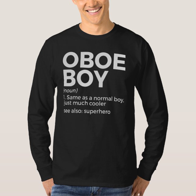 Oboejunge Definition Oboist 1 T-Shirt (Vorderseite)