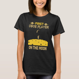 Oboenspieler auf dem Mond T-Shirt