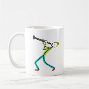 Oboespielender Stockmann Kaffeetasse