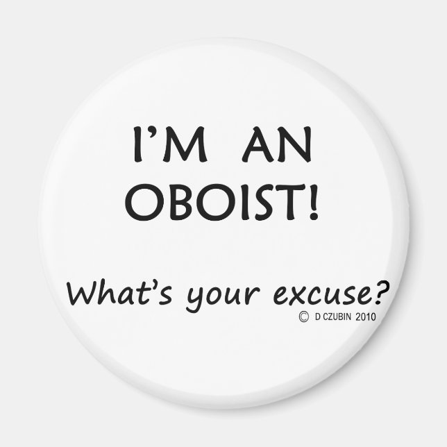 Oboist Entschuldigung Magnet (Vorne)