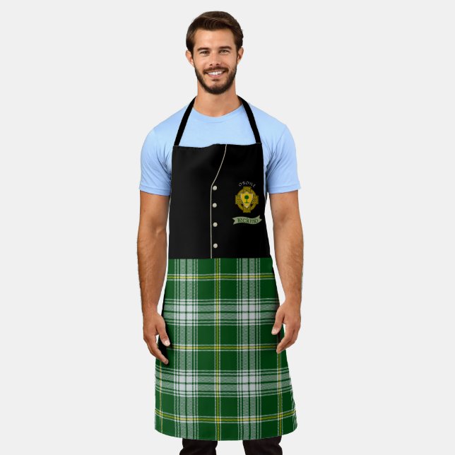 O'Boyle Irish Shield/Tartan Personalisiert Kilt Schürze (Getragen)