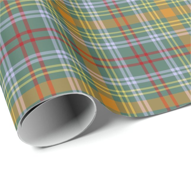 O'Brien Clan Tartan Irish Kariert Pattern Geschenkpapier (Rolleneckpunkt)