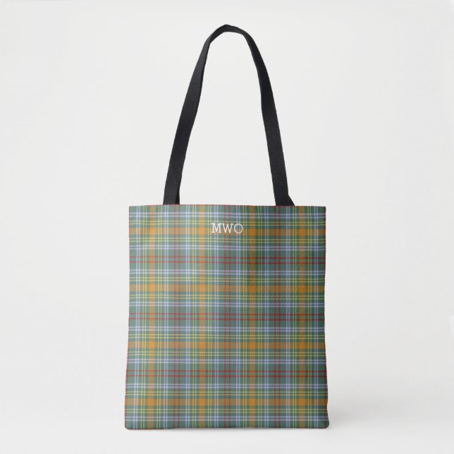 O'Brien Clan Tartan Kariertes Monogramm (Vorderseite)
