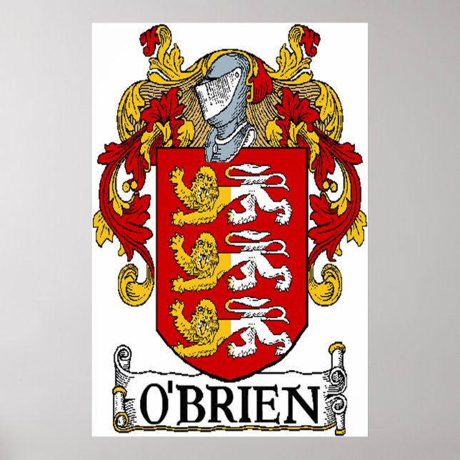 O'Brien Coat of Arms Print Poster (Vorne)