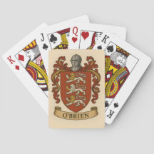 O'Brien Familienwappen Poker Karten