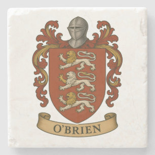 O'Brien Familienwappen-Schlüsselanhänger Steinuntersetzer