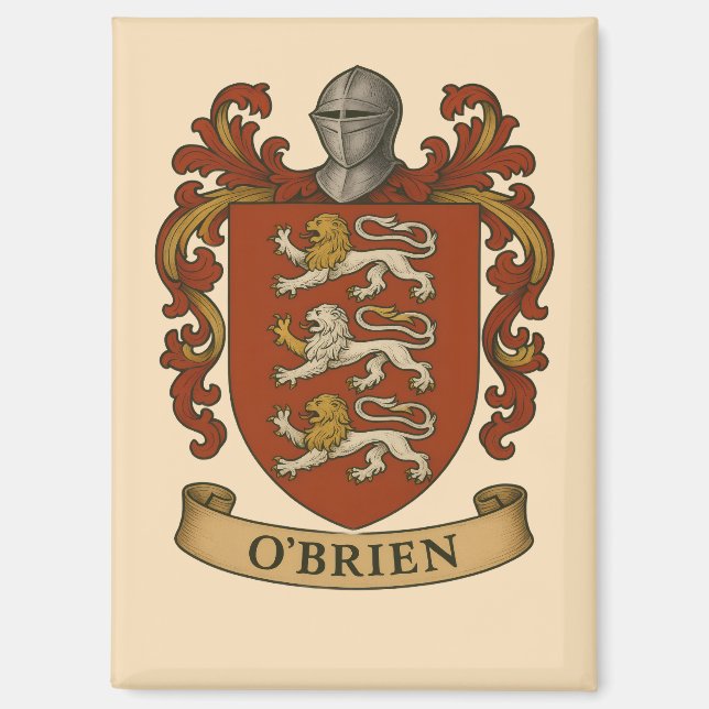 O'Brien Family Crest Magnet (Vorderseite)