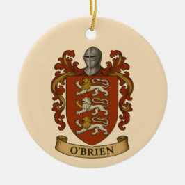 O'Brien Family Crest Magnet Keramik Ornament