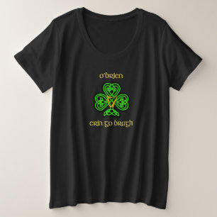 O'Brien irischer T - Shirt mit keltischer Knot Plu