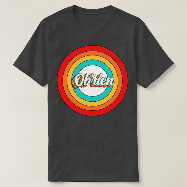 Obrienname Shirt Vintag Obrien Circle (Design vorne)