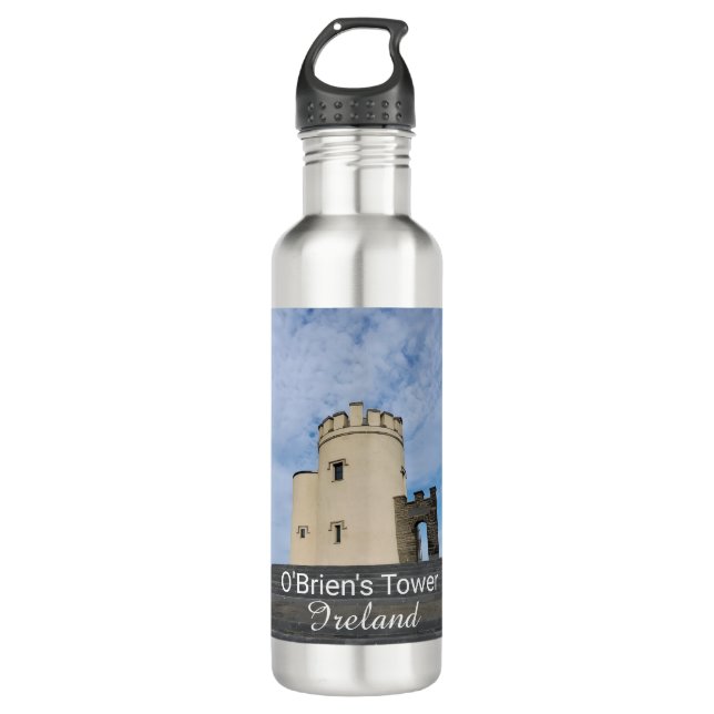 O'Brien's Tower Ireland Souvenir Water Bottle Edelstahlflasche (Vorderseite)