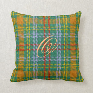 O'Brientartan-Monogramm-Kissen Kissen