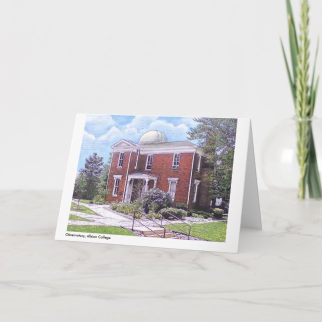 Observatorium Albion Uni, farbenreiches notecard Karte (Vorderseite)