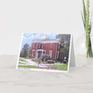 Observatorium Albion Uni, farbenreiches notecard Karte