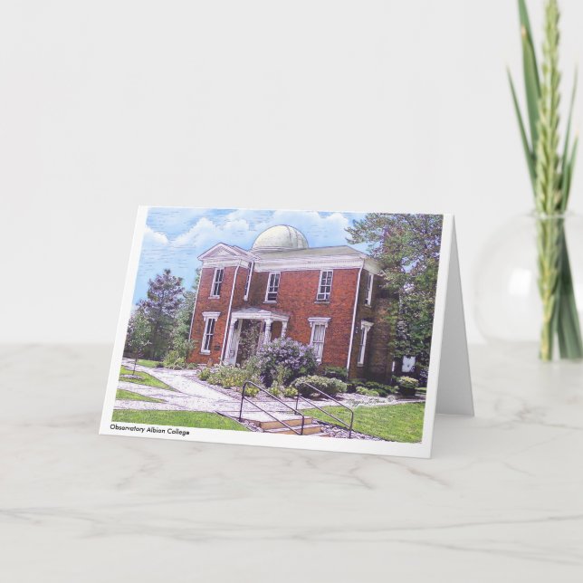 Observatorium Albion Uni, farbenreiches notecard Karte (Vorderseite)